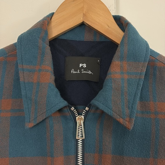Paul Smith Casual Jacket, Blue & Orange Check, Men’s, Size S - Picture 3 of 6